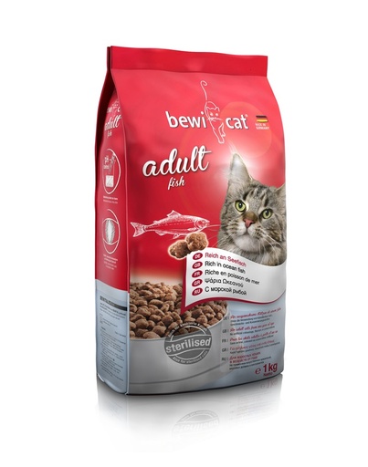 [1607] Bewi Cat food Adult Fish 1 kg