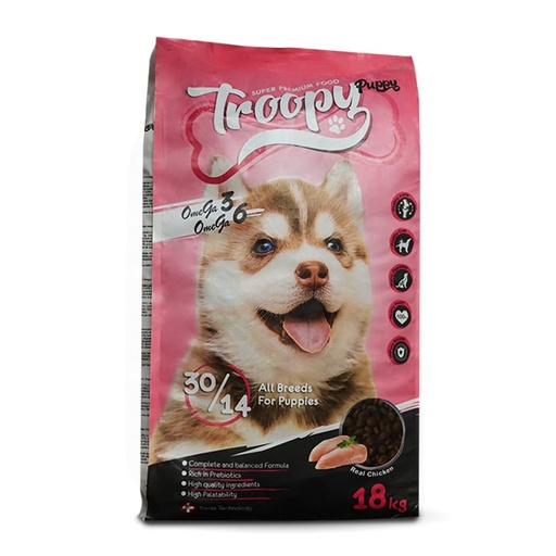 [1339] Troopy Dry Food For Puppies - All Breeds 18Kg