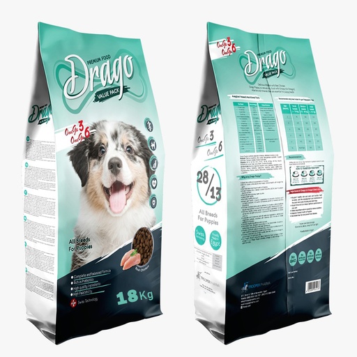 [1476] Drago Dry Food For Puppies - All Breeds 18 Kg