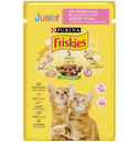 Purina Friskies Junior with Chicken Chunks in Gravy Wet Cat Food Pouch 85g