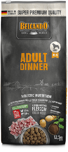 [7322] Belcando Adult Dinner ( M-XL ) Holistic Dog Dry Food 12.5 Kg