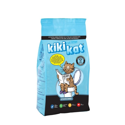 [8060] Kiki Kat Clumping Cat Litter Activated Carbon 5 L