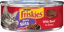 Purina Friskies Meaty Bits With Beef in Gravy Adult Cat Wet Food 156 g