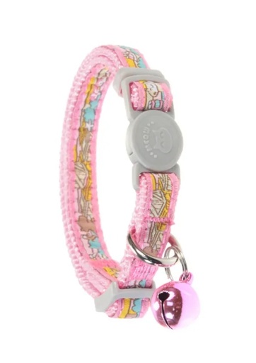 [9583] Soleil Cat Collar With Bell T3789 (1.0cm x 19-31cm)