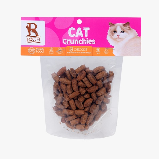[1165] Rich Crunchies Biscuits Cat Treats With Chicken 100 g