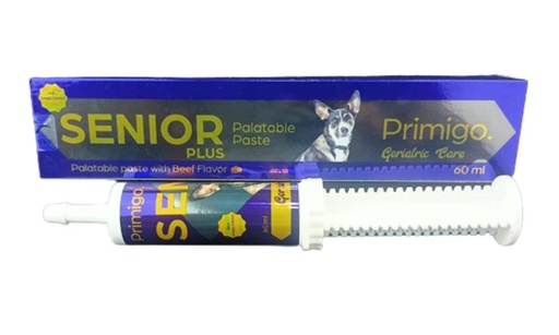 [7401] Expiry 5-2025 Primigo Senior Plus Palatable Paste With Beef Flavor 60 ml For Dogs