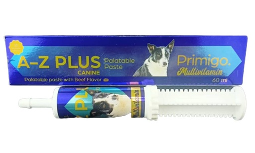 [7425] Primigo Multivitamin A–Z Plus Canine Palatable Paste With Beef Flavor 60 ml For Dogs