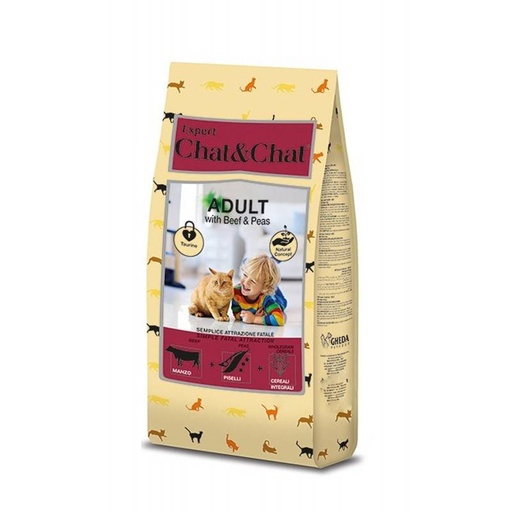 [6973] Expert Chat & Chat Adult Cat Food ًWith Beef & Peas 14 Kg 