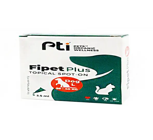 [5928] Pti Fipet Plus Topical Spot-on For Large Dogs 20-40Kg 3.5ml 