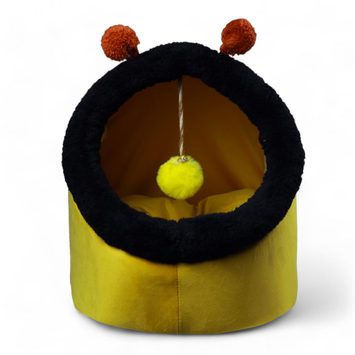 [6650] Petmoda Cat House Bed 50cm - Bee Shape - Yellow